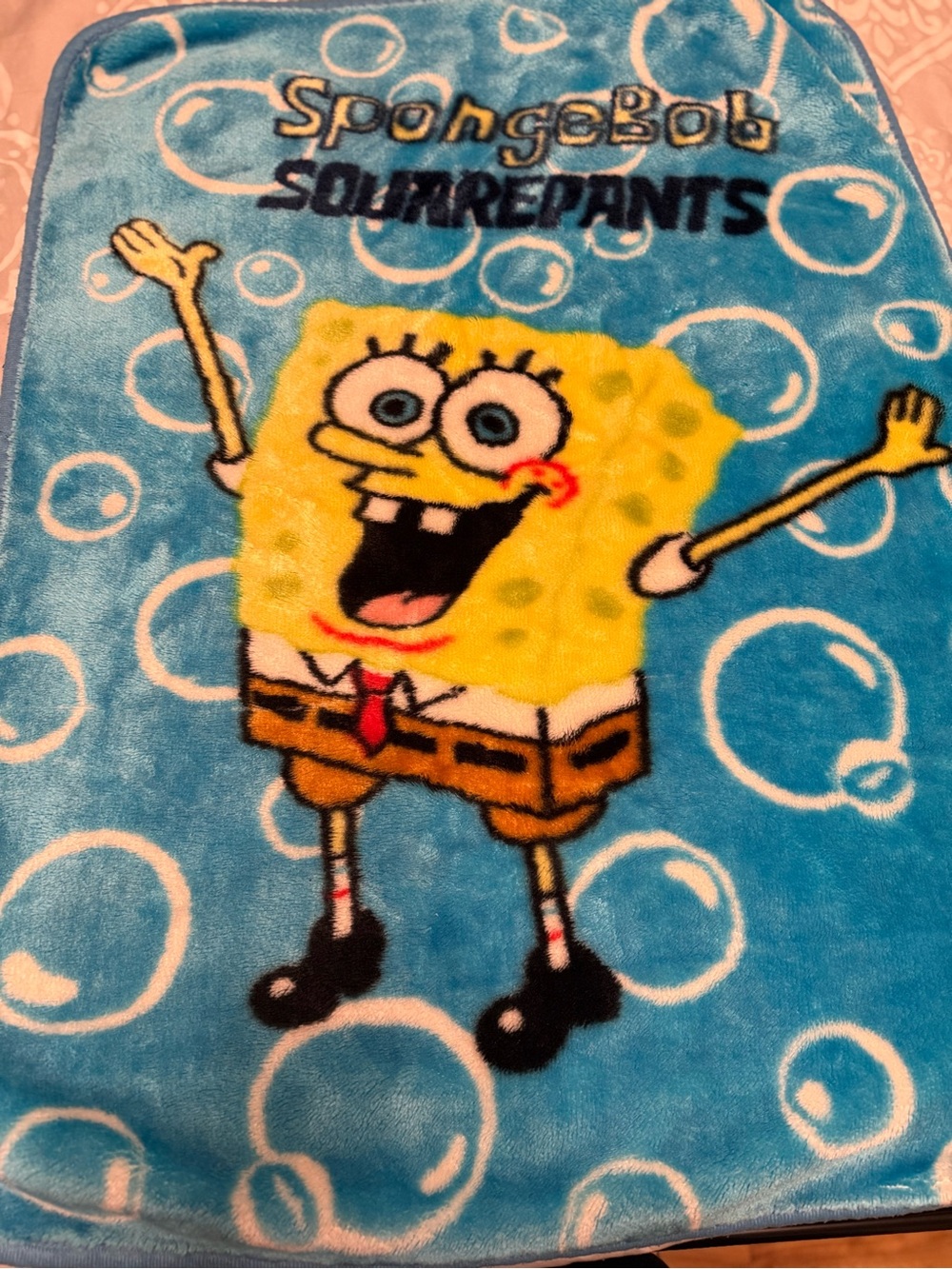 Nickelodeon SpongeBob SquarePants Fleece Plush Throw Blanket